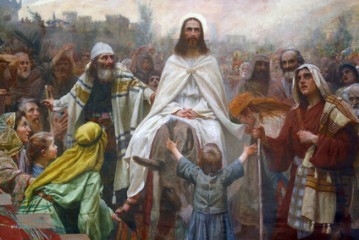 Znalezione obrazy dla zapytania niedziela palmowa jezus